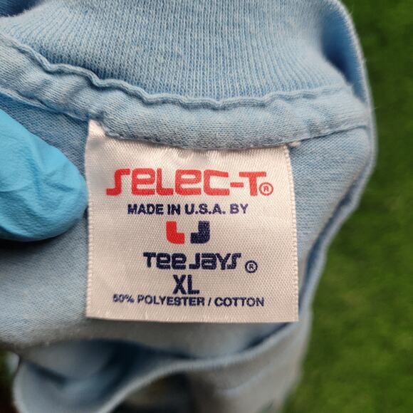 Vintage 80s Georgia Rainbow T-Shirt Mens Large Single-Stitch 50/50 - Picture 10 of 11